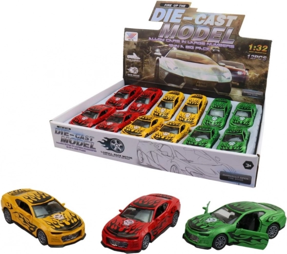 Voiture de course en métal avec portes ouvrantes