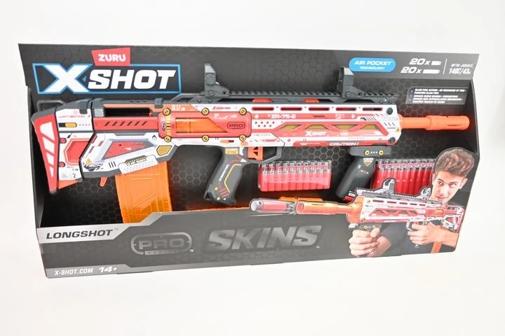 Blaster Zuru X-shot Skins Longshot avec portée de 43 m