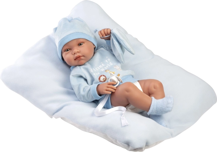Llorens New Born garçon – poupée bébé réaliste 43 cm