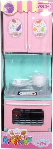 Cuisine pour enfants avec four et accessoires, couleurs pastel