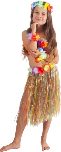 Jupe hawaïenne pour enfants 45 cm – multicolore