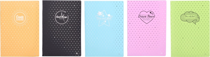 Cahier ligné A4 avec 40 feuilles et points
