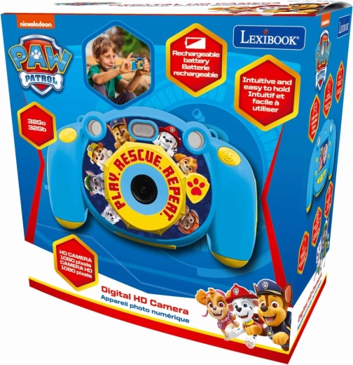 Caméra et appareil photo HD pour enfants Lexibook Pat’ Patrouille avec carte SD 32 Go