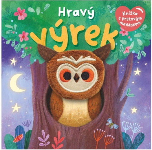 Hibou espiègle – livre avec marionnette à doigt 12,5 × 12,5 cm