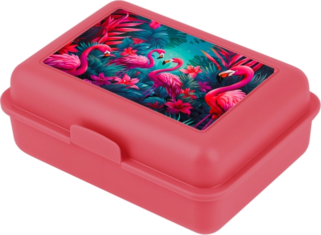 Boîte à goûter avec flamants roses