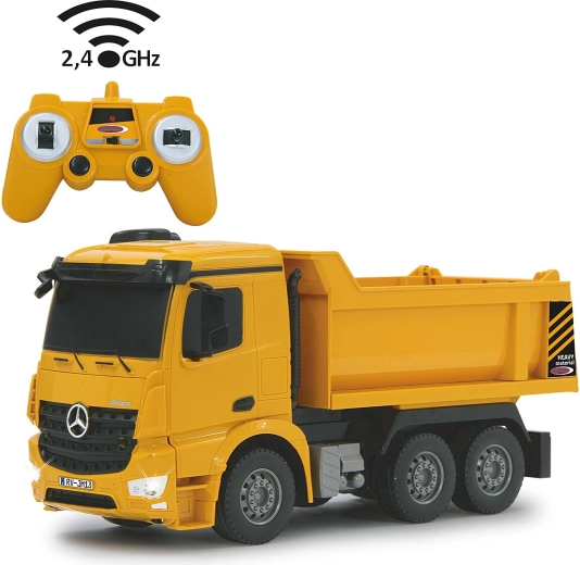 Camion-benne radiocommandé Jamara Mercedes-Benz Arocs 1:26, 2,4 GHz - 1 pièce