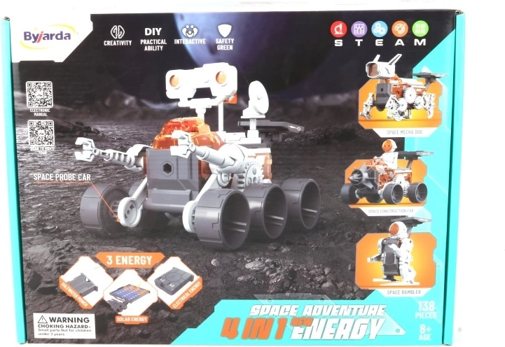 Kit éducatif spatial 4-en-1 à énergie salée, solaire et électrique