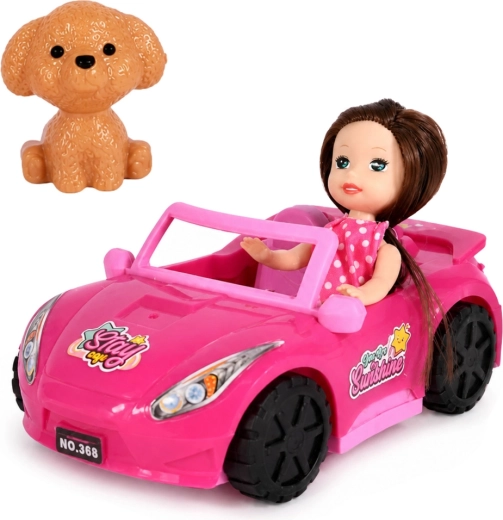 Poupée et petit chien pour le jeu de rôle