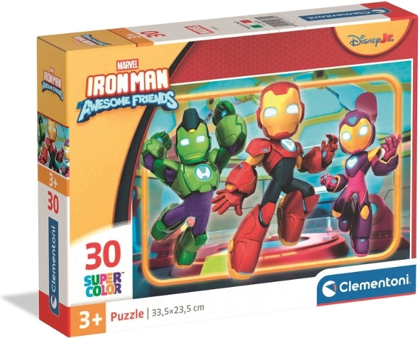 Puzzle 30 pièces MARVEL IRON MAN et ses amis