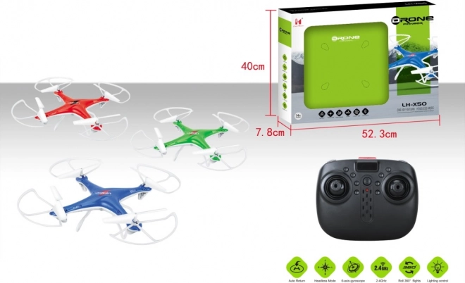 Drone Pioneer avec gyroscope 6 axes et retour automatique