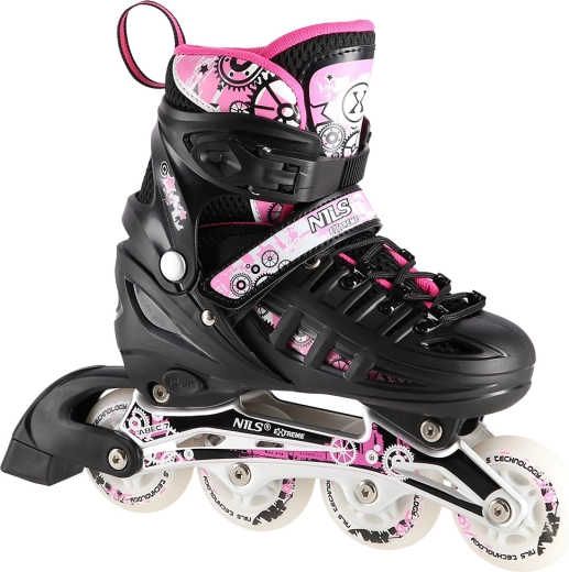 Patins 4-en-1 Nils Extreme roses – M (35-38)