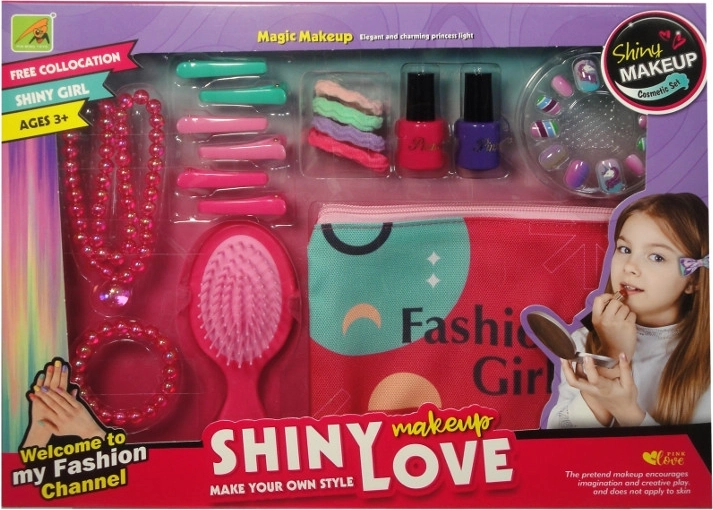 Coffret beauté pour fille avec trousse cosmétique et accessoires