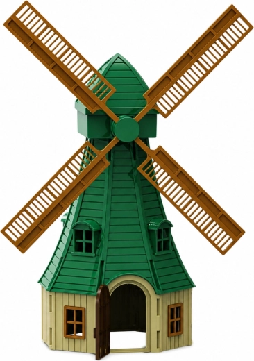 Grand moulin à vent pour une ferme authentique