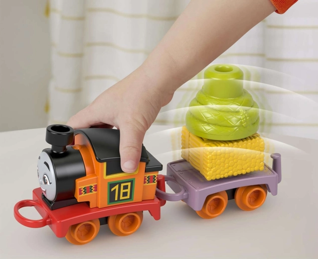 Wagon avec chargement qui se balance