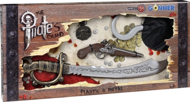 Set de pirate avec machette Gonher