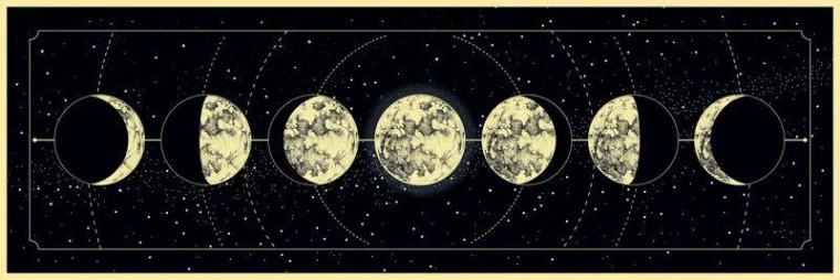 Puzzle panoramique Galaxy Phases de la Lune 1000 pièces