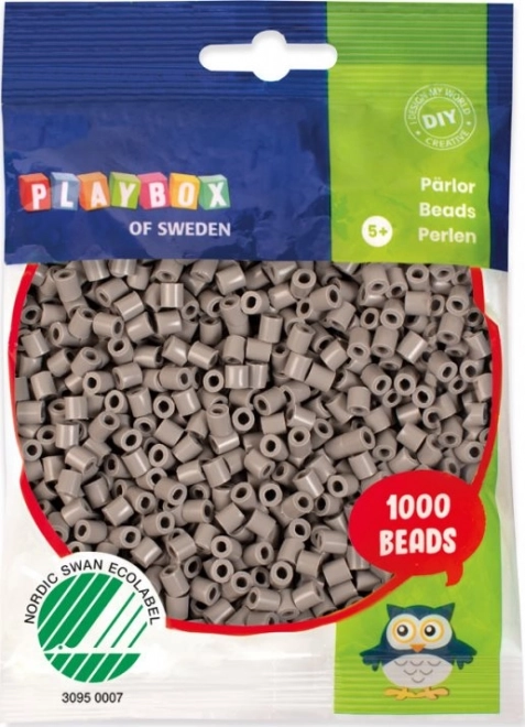Perles à repasser Playbox grises 1000 pcs