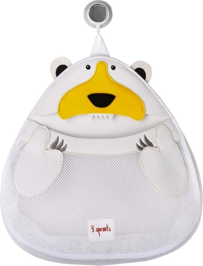 Organisateur de salle de bains 3 Sprouts ours polaire blanc