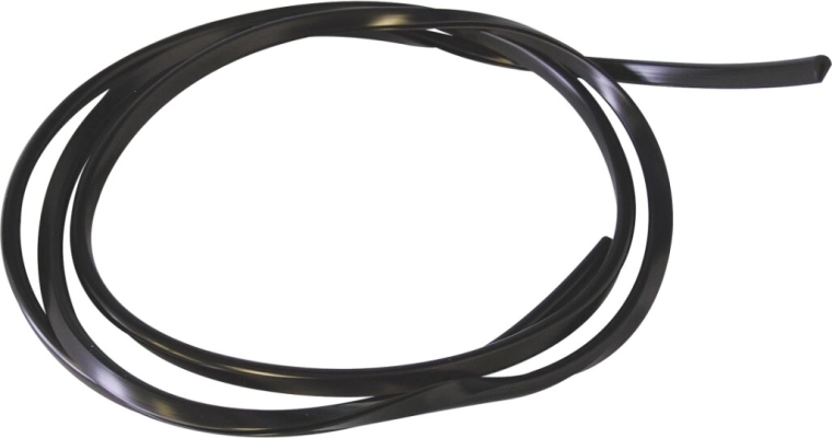 Profilé de protection en U noir pour chants, 1 m