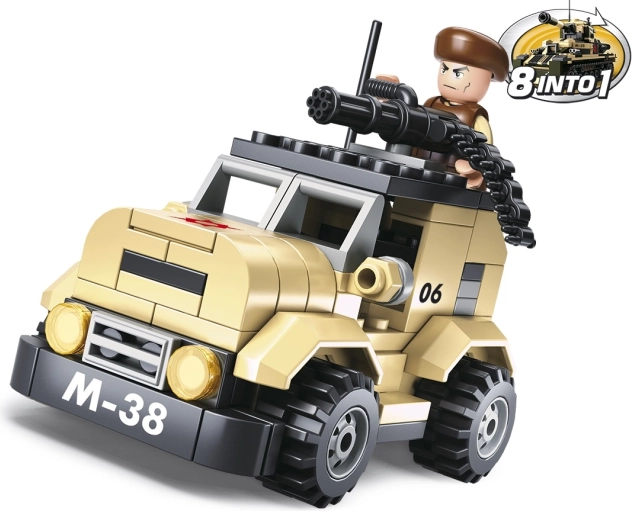 Sluban Army véhicule de patrouille 8 en 1