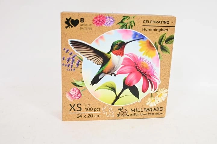 Puzzle en bois Milliwood Celebrating – colibri (100 pièces)