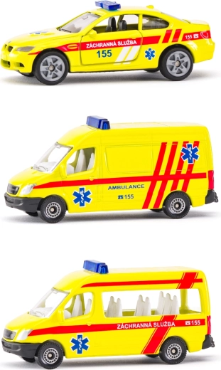 Siku version tchèque coffret ambulance 3 véhicules