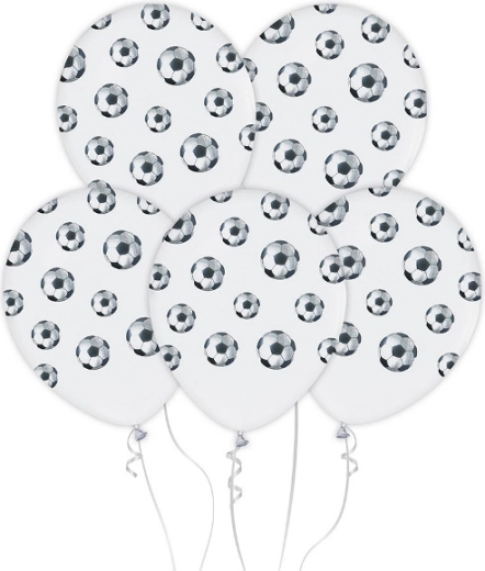 Ballons football 30 cm, 5 pcs