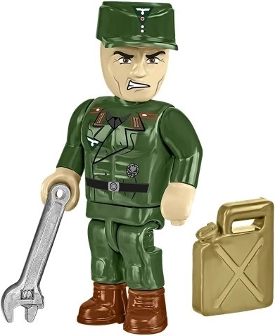Figurine d’artilleur avec accessoires
