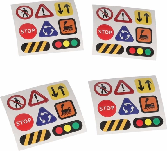 Panneaux de signalisation et autocollants pour un jeu réaliste