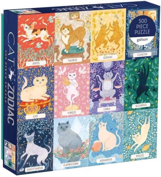 Puzzle Zodiaque des Chats 500 pièces de Galison