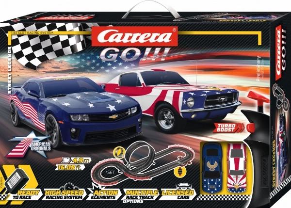 Circuit Carrera GO Street Legends 1:43 avec looping et muscle cars américaines