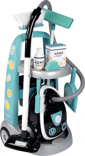 Chariot de ménage pour enfants avec aspirateur SMOBY