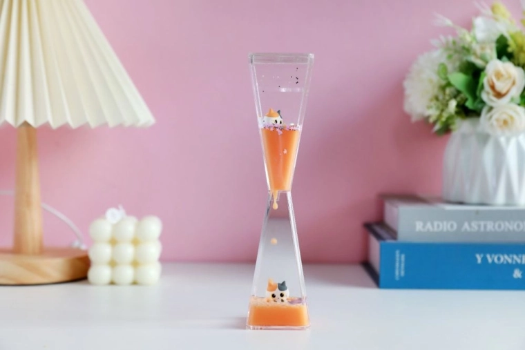 Adorable motif de chaton orange 3D
