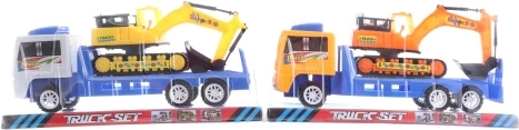Camion en plastique avec pelleteuse pour enfants