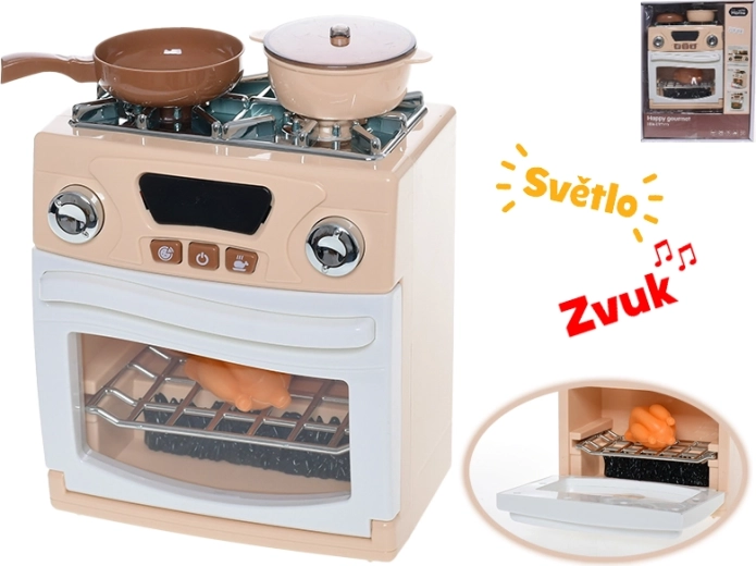 Cuisinière pour enfants avec four, lumière, sons et accessoires