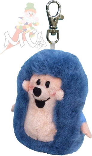 Moravská ústředna Hérisson avec mousqueton gris-bleu - 1 pièce