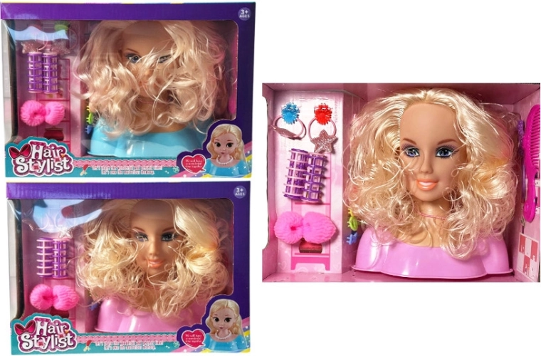 Tête de coiffure avec set d’accessoires