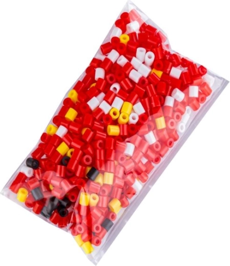 Perles colorées dans un sachet pratique