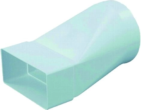Pièce de transition 104/110 × 55 mm pour conduit de ventilation rond et plat
