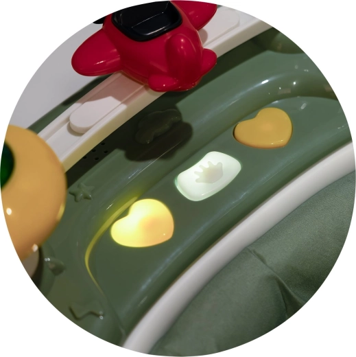 Panneau interactif avec lumières et musique