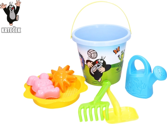 Set de sable Krtek grand 3,5 l bleu