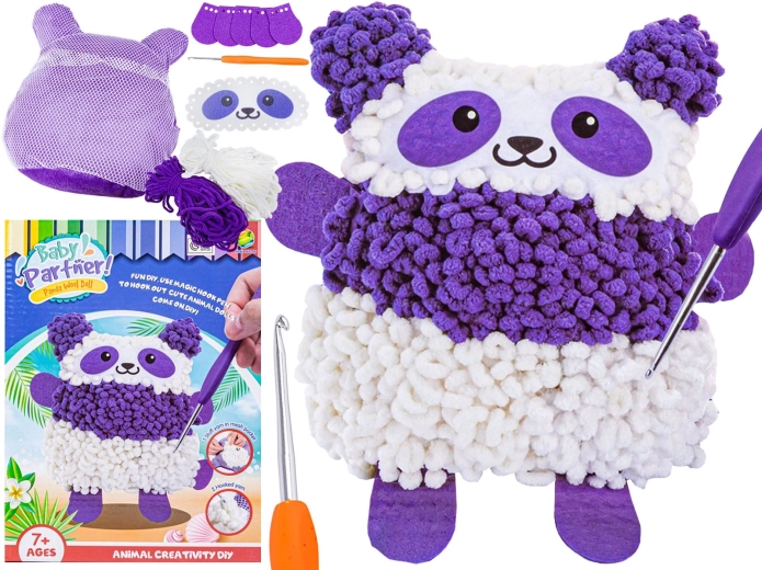 Kit créatif DIY pour fabriquer une peluche panda - 1 pièce