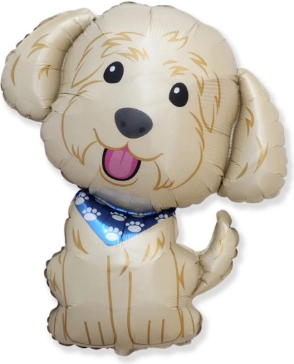 Ballon en aluminium Chien Cobberdog 72 × 63 cm