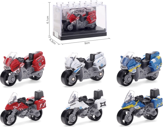 Modèle de moto en métal 1:64 – plusieurs variantes