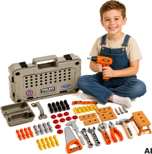 Woopie ensemble d’outils dans une valisette 78 pièces avec tournevis électrique - 1 pièce