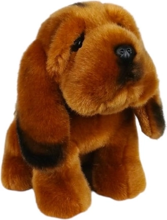 Chien en peluche Saint-Hubert 19 cm
