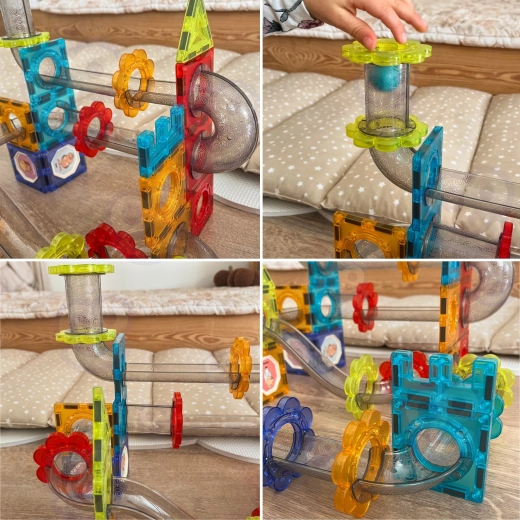 Assemblage magnétique pour des constructions stables