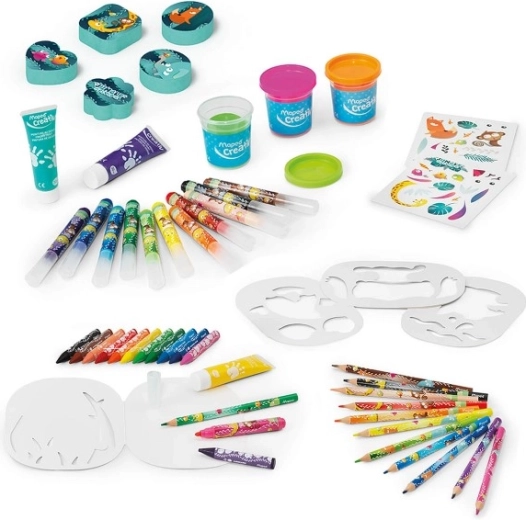 Jungle Box avec fournitures artistiques pour enfants