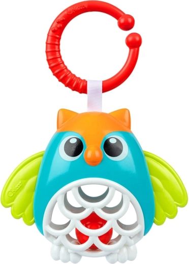 Chicco hochet hibou suspendu avec anneau C, 3 mois+