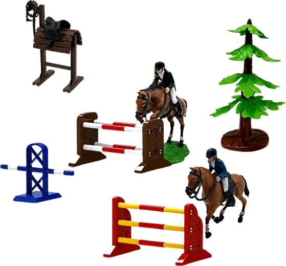 Parcours d’obstacles pour l’entraînement équestre